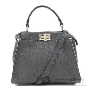 Fendi Peekaboo Selleria Handbag Calfskin